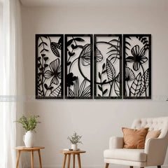 4 Panel Decorous Wall Decor