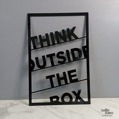 Think Outside The Box Acrylic Wall Art