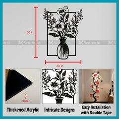Alluring Flower Pot Wall Decor