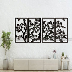 4 Panel Spring Tree Wall Decor