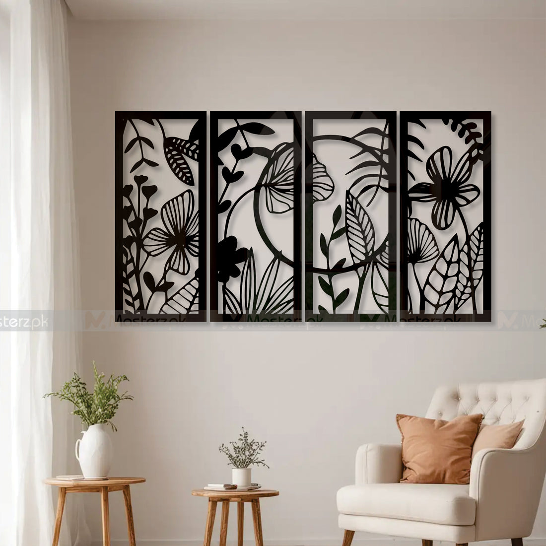 4 Panel Decorous Wall Decor