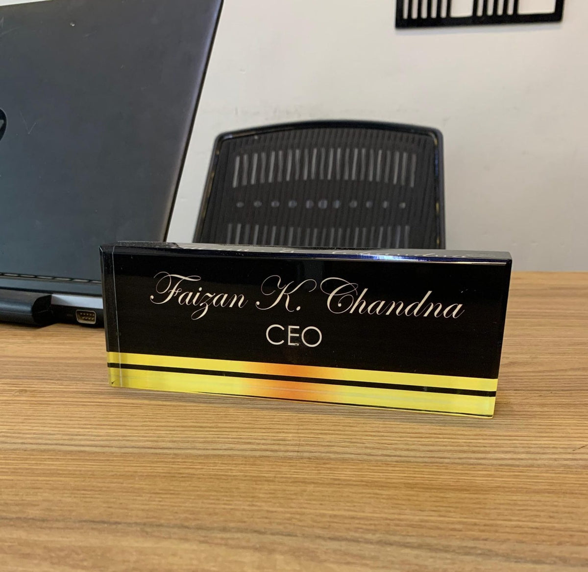 Personalized Acrylic Desk Nameplate