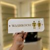 White & Golden Acrylic Nameplate