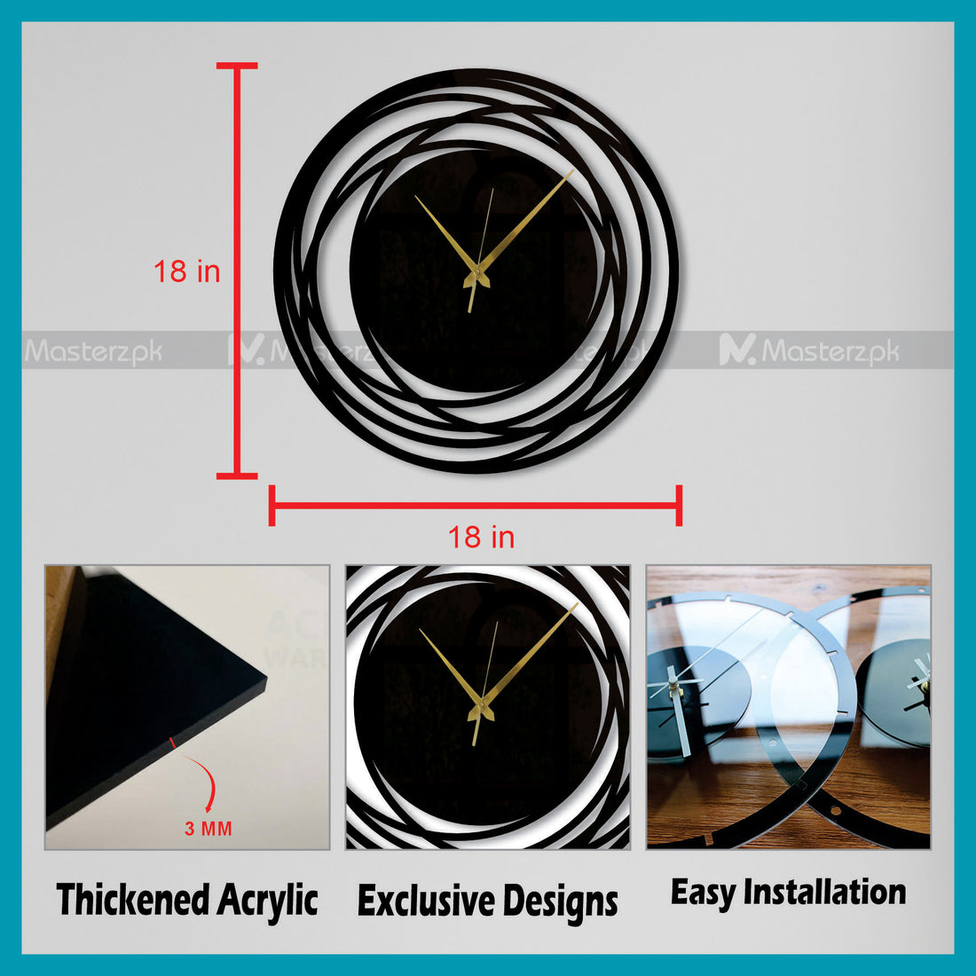 Classy Spiral Clock Maestro