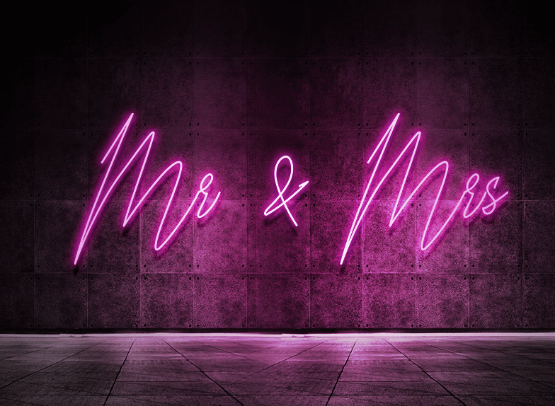 Mr & Mrs Neon Light